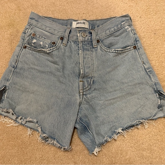 Agolde Parker Long Shorts - Picture 3 of 4